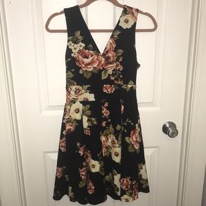 Haute Mode Floral Skater Dress